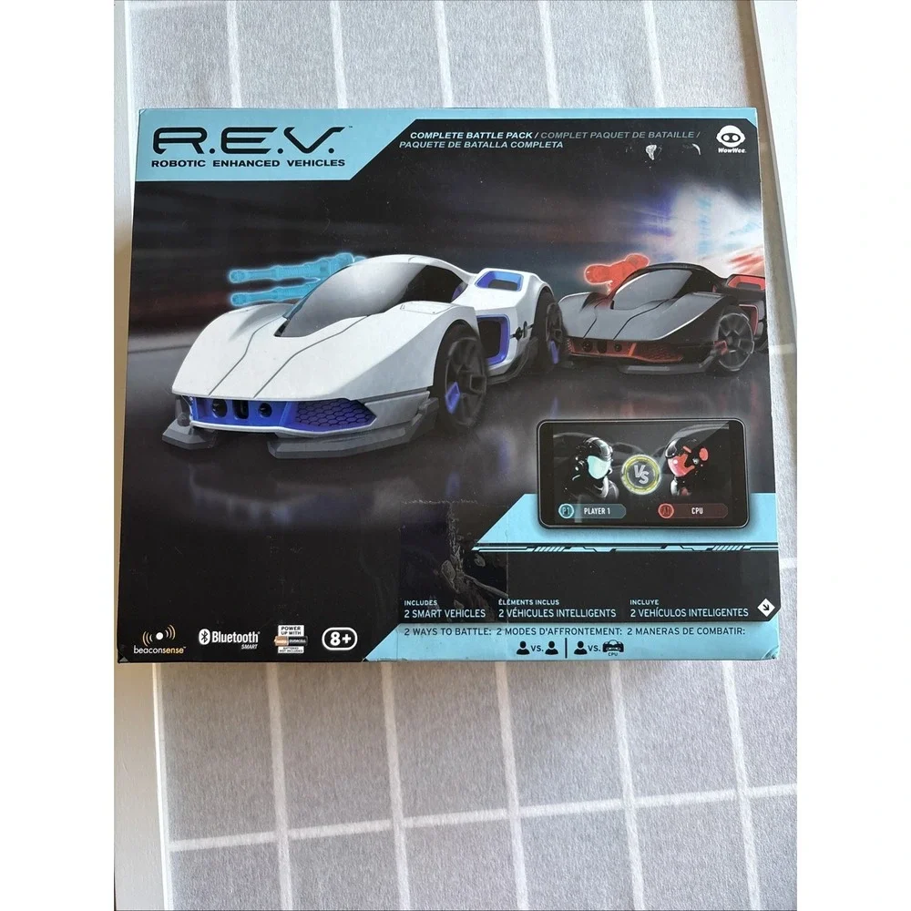 New WowWee R.E.V. REV Robotic Enhanced Vehicles Complete Battle Pack 2 Cars‎